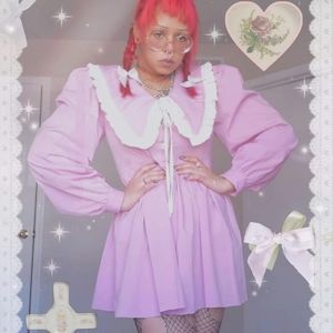 Upcycled Sister Jane pink babydoll dress